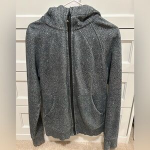 Lululemon Speckled full zip scuba hoodie